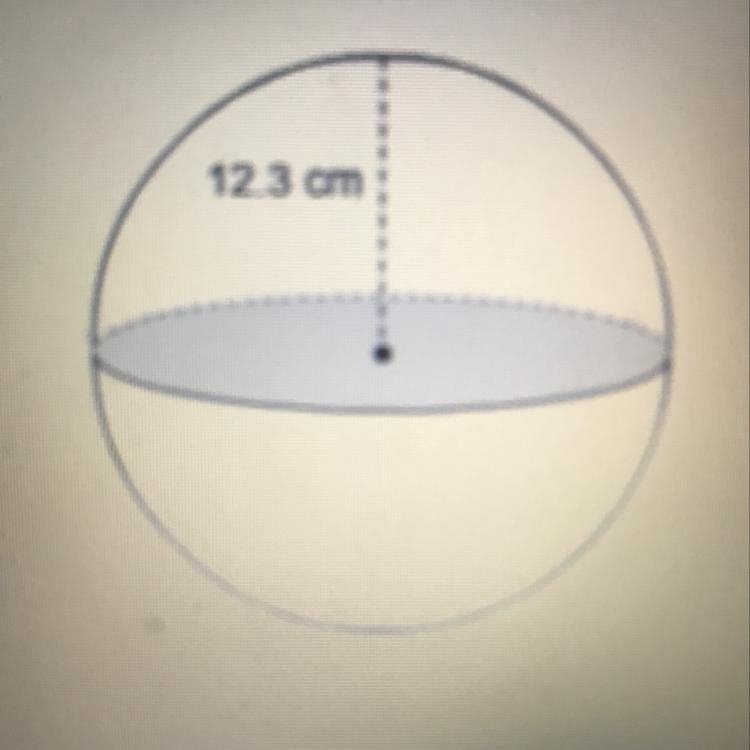 Where is the exact volume of the sphere 2481.156TT cm^3 7263.39TT cm^3 7790.83 TT-example-1