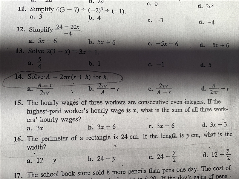 Algebra question. Question number 14-example-1