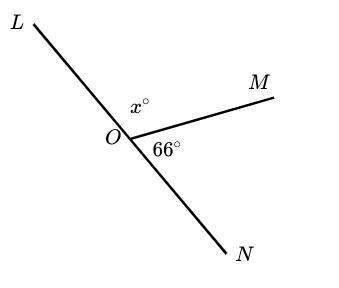 What is the measure of ∠x?-example-1