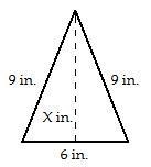 HELP PLEASE! Find the height of the triangle by applying formulas for the area of-example-1