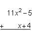 What is the sum of the polynomials ( Image added) A. 10x^2 - 9 B. 11x^2 - x -9 C. 11x-example-1