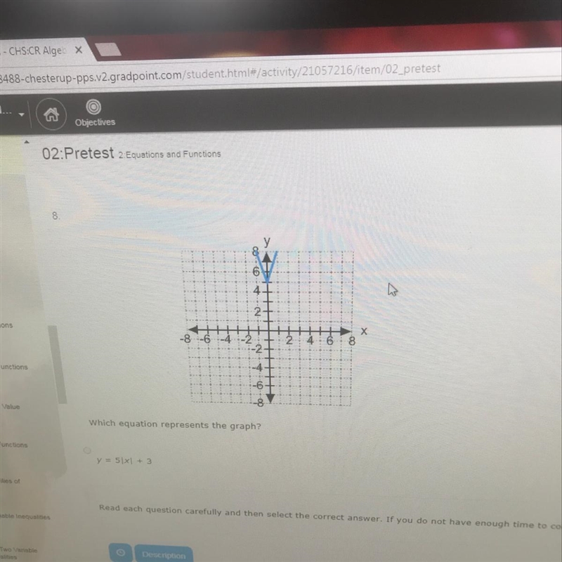 Which equation represents the graph-example-1