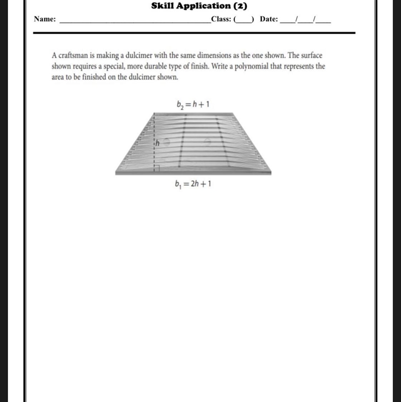 A craftsman is making a dulcimer with the same dimensions as the one shown. The surface-example-1