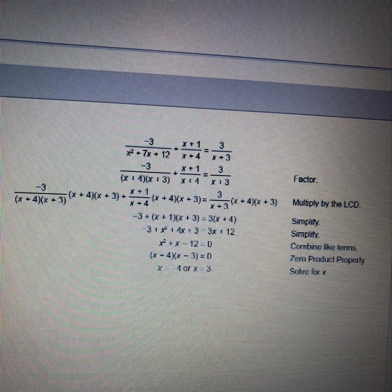 Rueben wrote this solution to solve for Which statement is true? - - = -4 is an extraneous-example-1