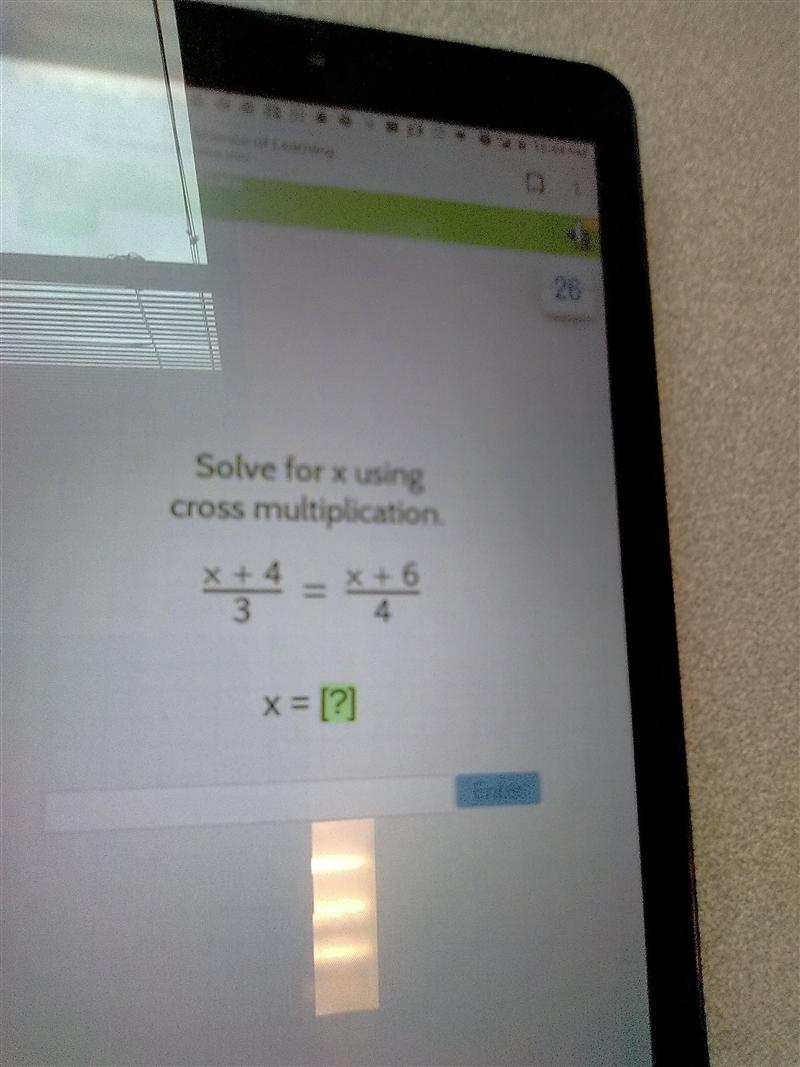 Solve for x using cross multiplication-example-1