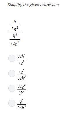 Simplify the given expression.-example-1