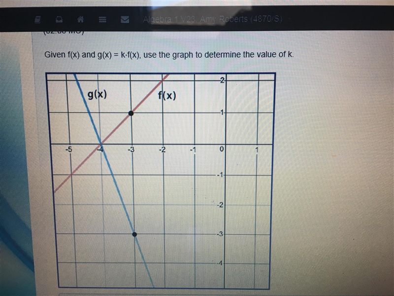 Given f(x) and g(x)=k*f(x)-example-1