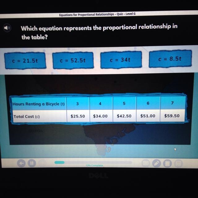 Which equation represents the proportional relationship in the table-example-1