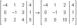 A student performed row operations on a matrix as shown below. Which operations did-example-1