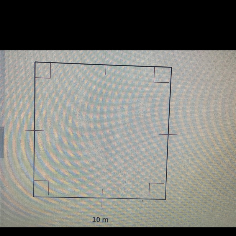 Find the perimeter of this figure. Answers choices 40 m 20 m 100 m 80 m-example-1