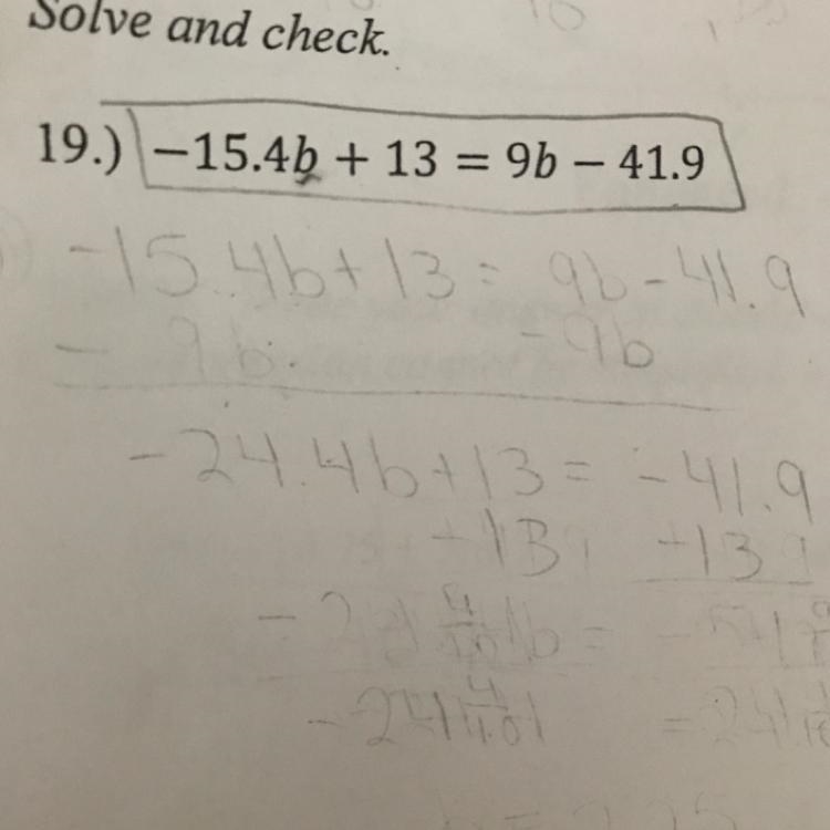 Solve and check. Please show work or at least explain it thoroughly. (you don’t have-example-1