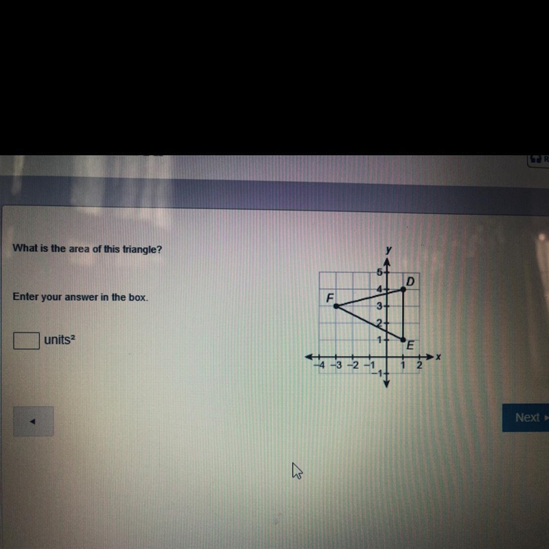 What is the area of this triangle ?-example-1