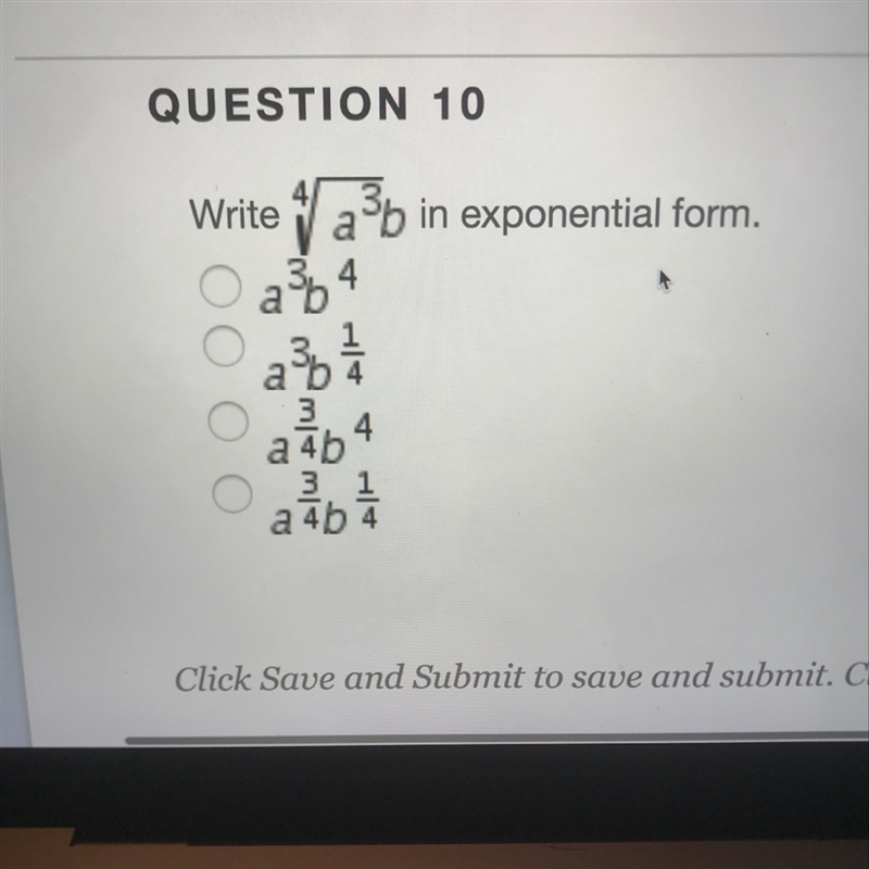 Write the following equation in exponential form-example-1