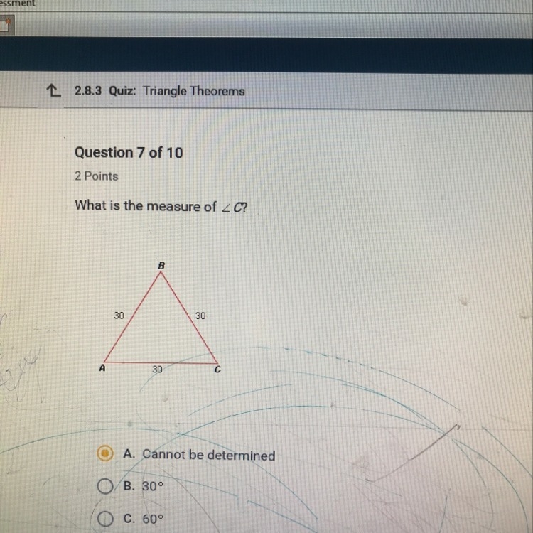 What is the measure of C-example-1