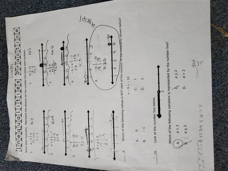 Need help homework due tomorrow! is it correct and need help on 9-example-1