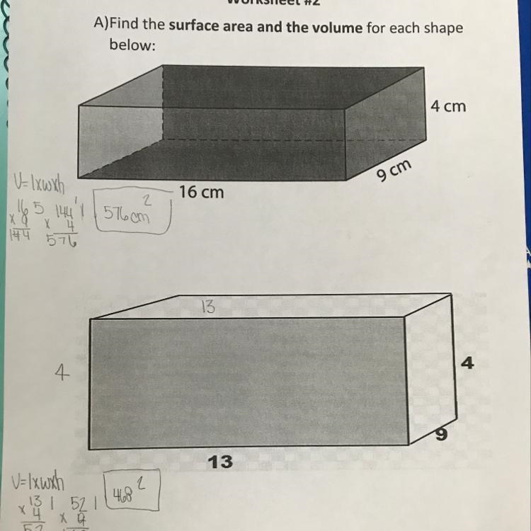 Please help me find the surface area of these both-example-1