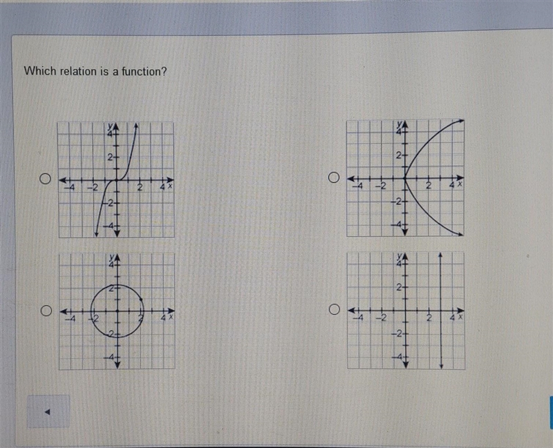 Which relation is a function? Please Help Answers are in the picture Thanks.‼️ ​-example-1