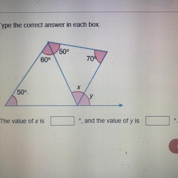 What’s the value of x and y-example-1