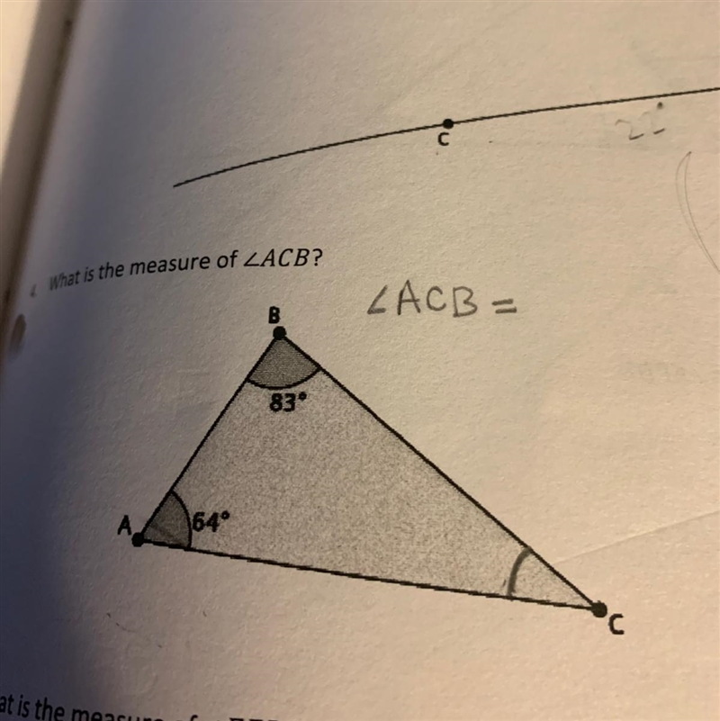 How do I figure out what the measure of Angel ABC ?-example-1