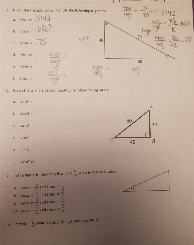 I have no idea how to calculate sinb can someone please help me? Thanks in advance-example-1