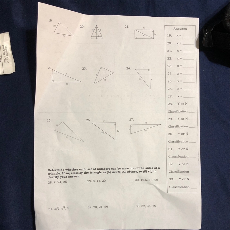 Cw 8.2 Th Pythagorean’s Theorem-example-1