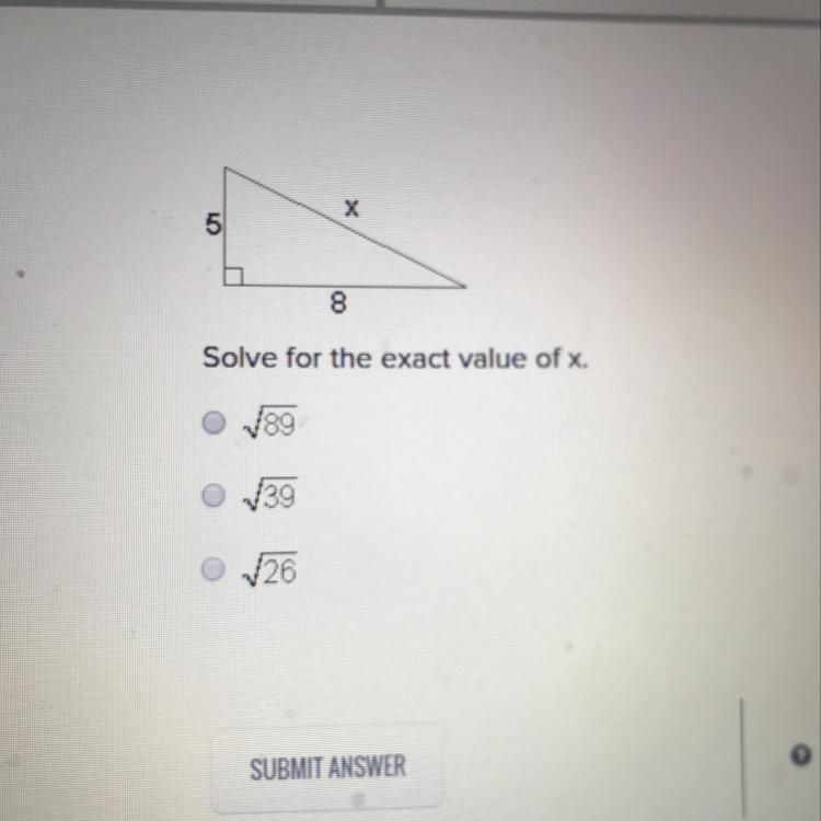 Solve for the exact value of x.-example-1