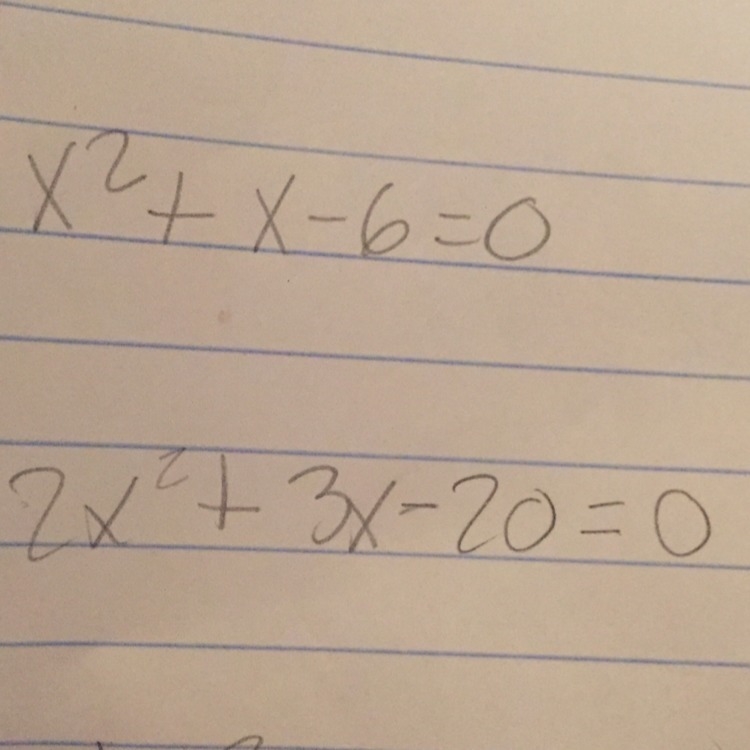 Help help I have to solve them two ways by factoring and quadratic formula-example-1