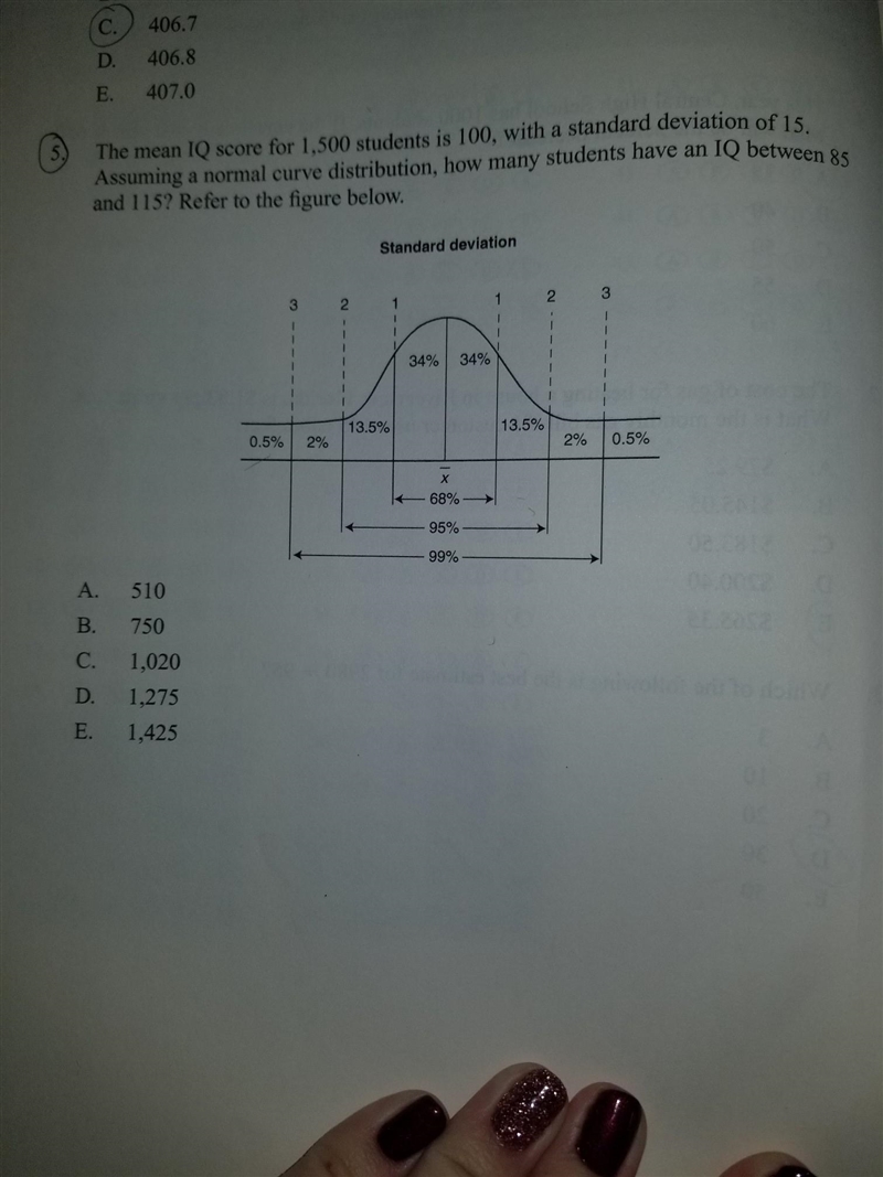 How to solve standard deviation backwards​-example-1