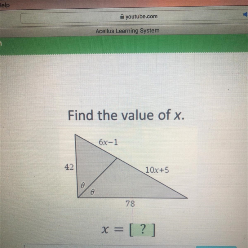 Find the Value of x.-example-1