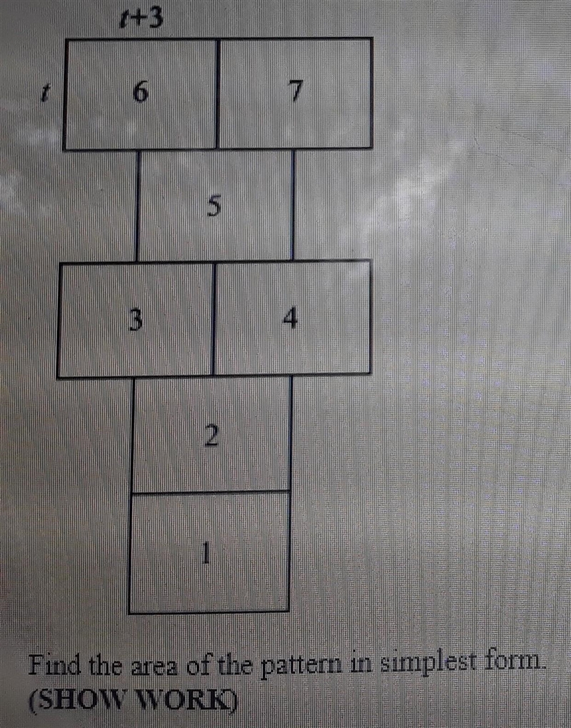 Children play a form of hopscotch called jumby. the pattern for the game is as given-example-1