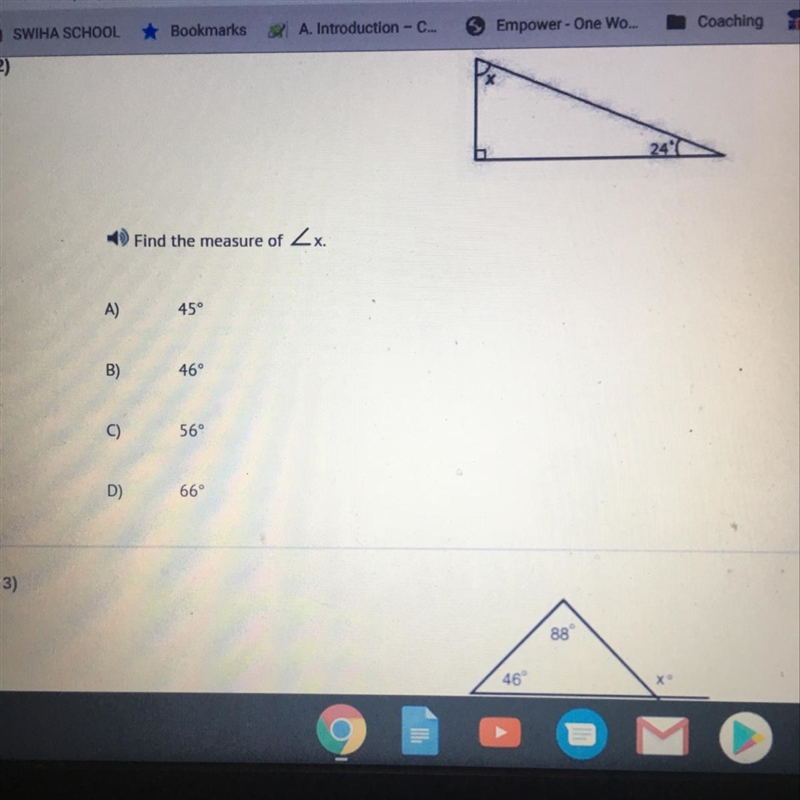 What’s the measure of x-example-1