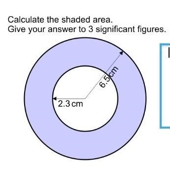 Find the area of the shaded circle.give your answer in 3 significant numbers​-example-1