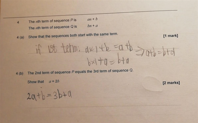 Help me please with question 4 b​-example-1