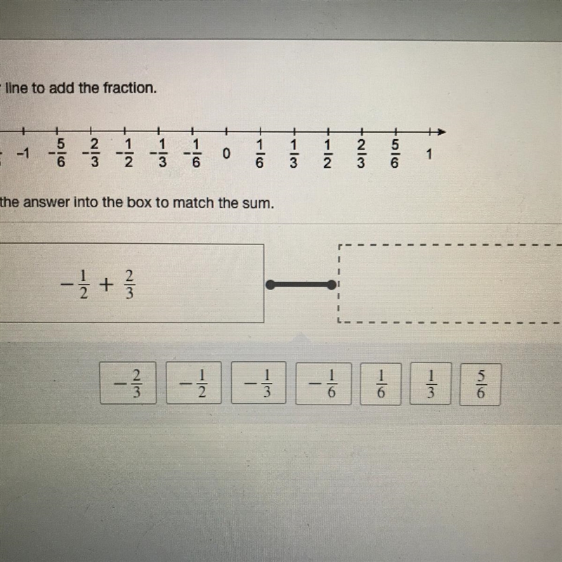 Use the number line to add the fraction. Pls helppp-example-1