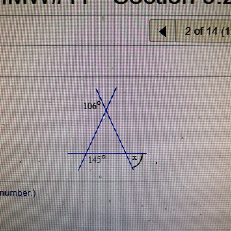 Find the measure of x-example-1