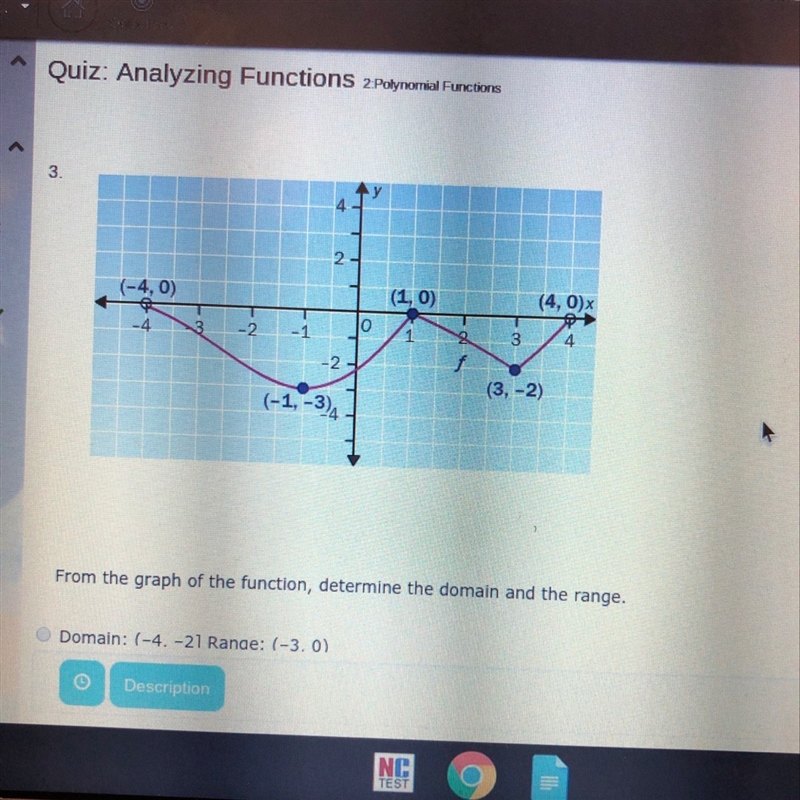 From the graph determine the range-example-1