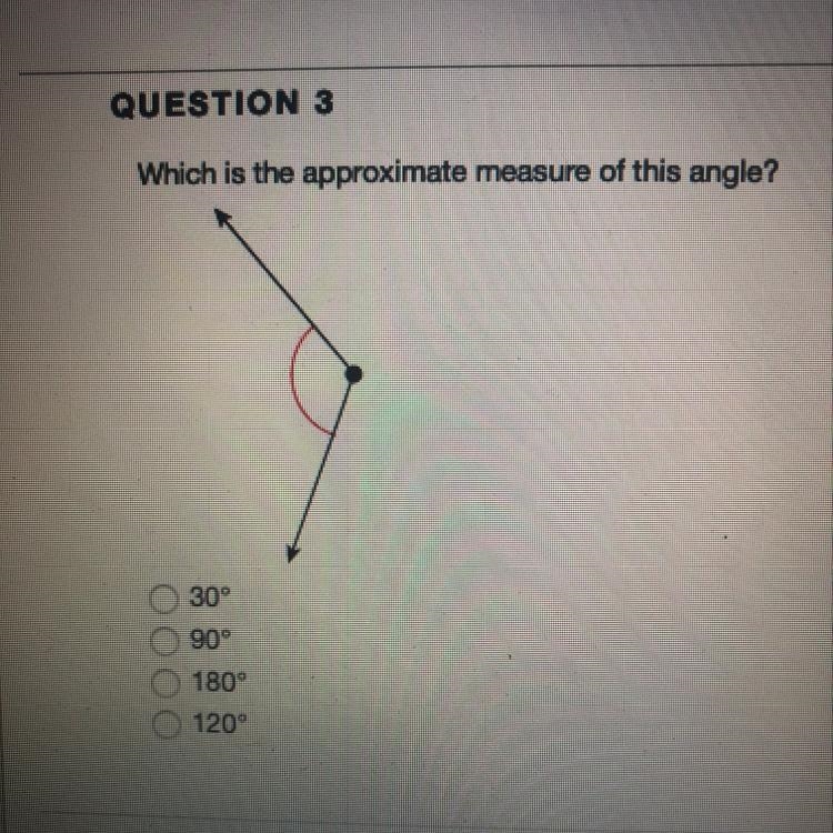 What is the approximate measure of this angle-example-1