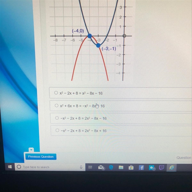 Which equation does the graph of systems of equations solve?-example-1