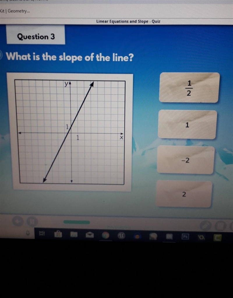 What is the slope of the line?​-example-1