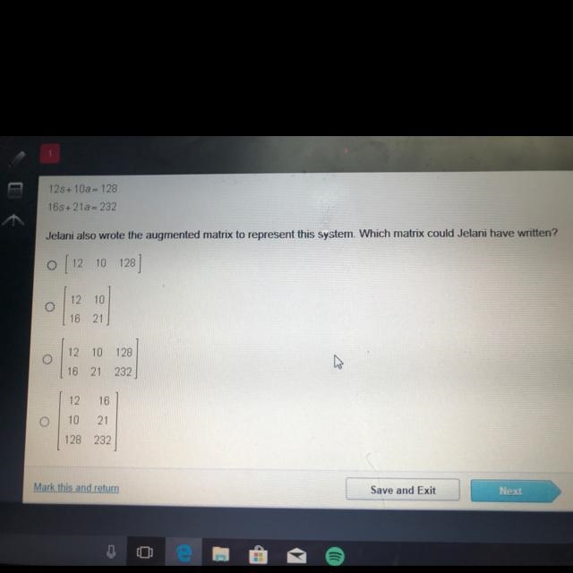 jelanie wrote the system of linear equations below to represent the number of student-example-1