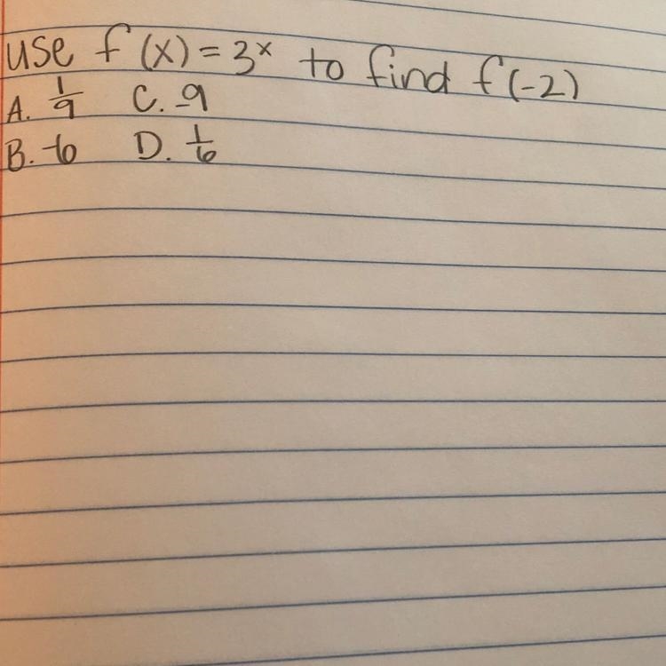 Use the function to find f(-2)-example-1