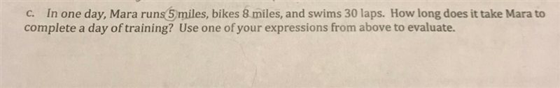 2. Mara is training for a mini triathlon. On average, it takes her 6 minutes to run-example-1