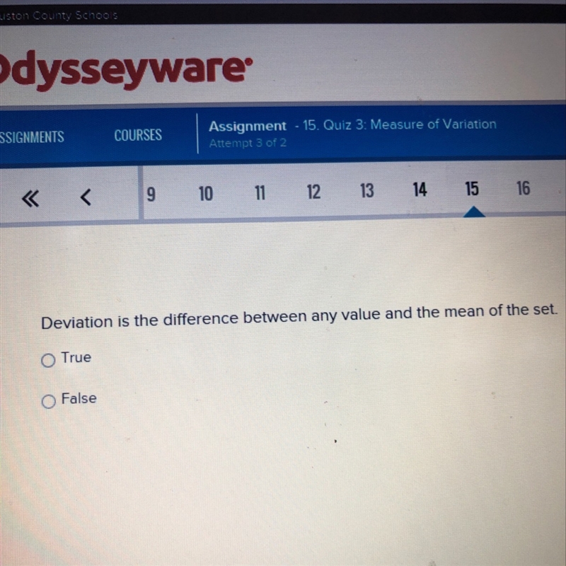 Deviation is the difference between any value and the mean of the set-example-1