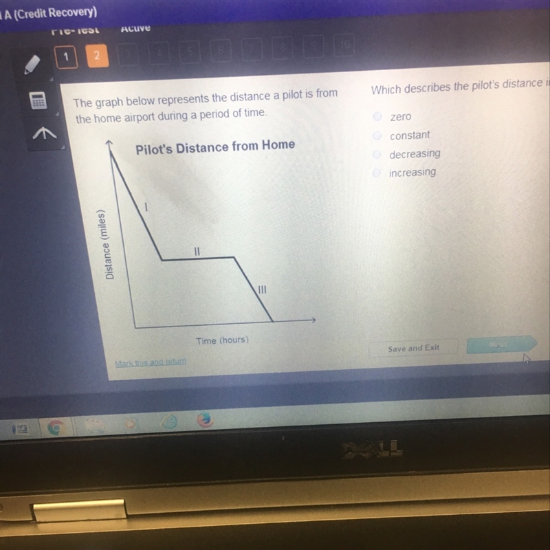 Which describes the pilots distance in section 1?-example-1