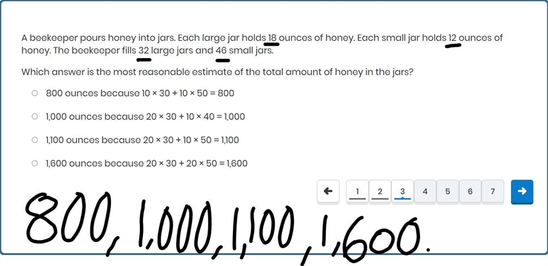 ASAP!!!!!!10 POINTS I NEED HELP!!!!!!!! A beekeeper pours honey into jars. Each large-example-1