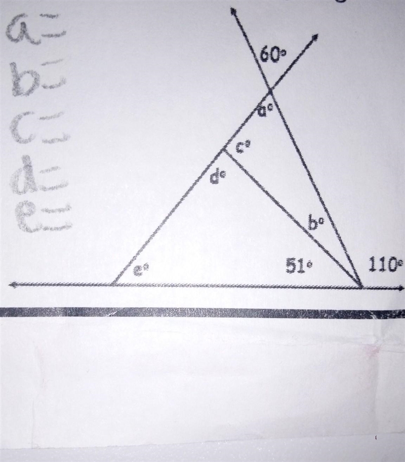 Find all the missing angles. PLEASE HURRY ITS DUE 2MORRO AND I HAVE TO GO TO SLEEP-example-1