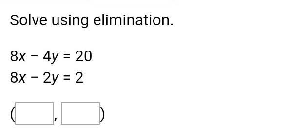 Solve using elimination​-example-1