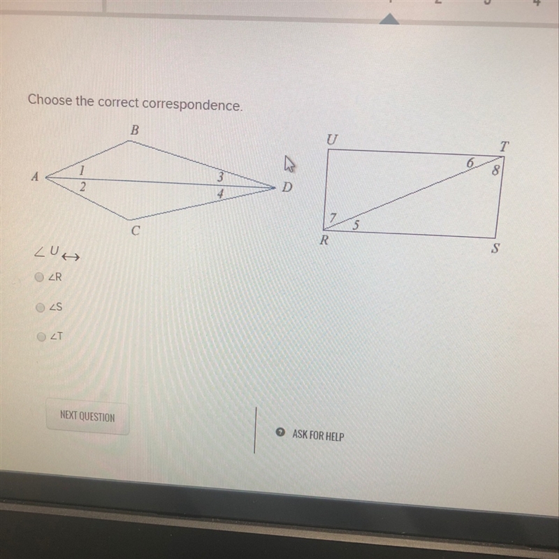 Choose the correct correspondence-example-1