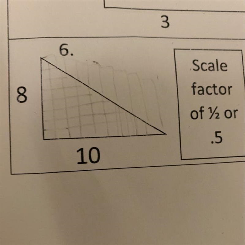 Can someone pls help me make this figure into a other smaller shape by .5-example-1