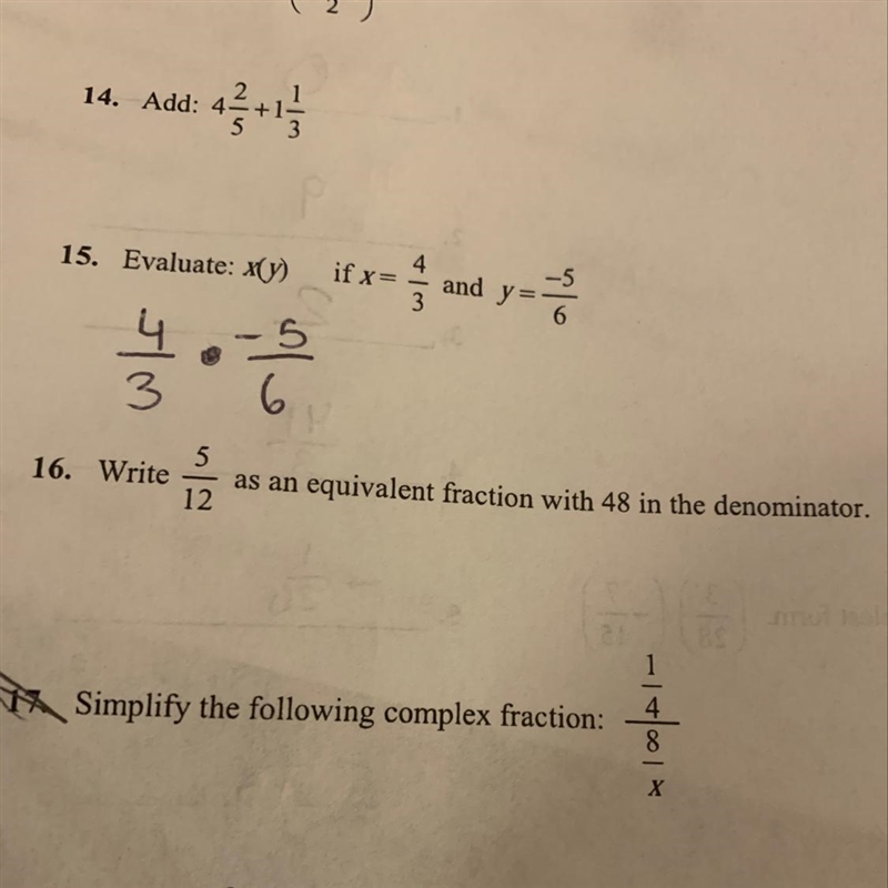 Answer for number 16 please-example-1